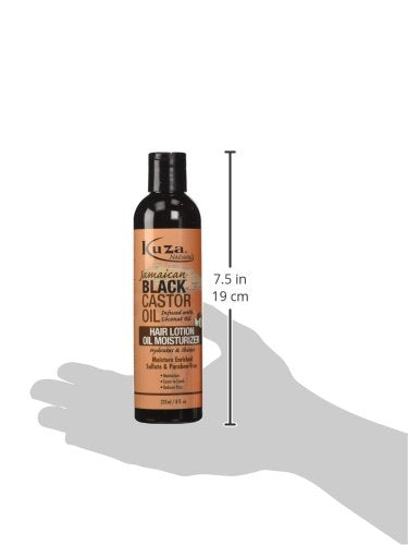 Kuza Naturals Castor Oil Hair Lotion Moisturizer, Black (Pack of 4)