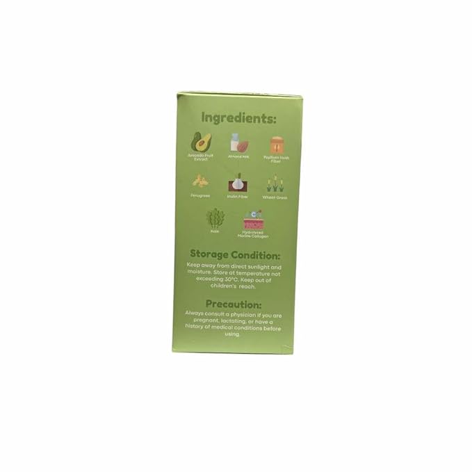 Hello Bloom GLEAM Collagen Mix Drinks by Kiray Celis (1 Pack, Milky Avocado)