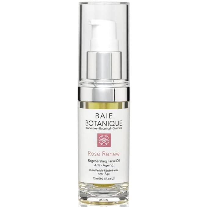 Baie Botanique Anti-Aging Facial Oil 15ml - Rose Absolute, Camelia, Borage, Evening Primrose, Abyssinian & Amla Oil - 100% Natural, 90% Organic