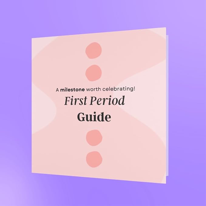 Besti First Period Kit for Girls (Ages 9-12) | Organic Pads & Liners, Pimple Patches, Bath Bomb, Lip Balm, Spa Headband & First Period Guide | Self-Care Gift Box for Teens – Menstrual Starter Kit