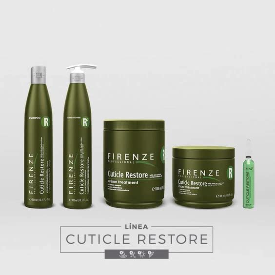 Firenze Professional Cuticle Restore Mask Treatment (salt sulfate & paraben free) 13.5 oz with Free Red Gift Bag