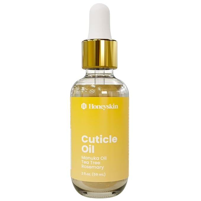 Cuticle Oil for Nails with Manuka Oil - Essential Oil for Nail Strengthener and Growth - Nail Oil Cuticle for Nail Treatment for Damaged Nails and cuticle Softener for Nails - 2 fl oz