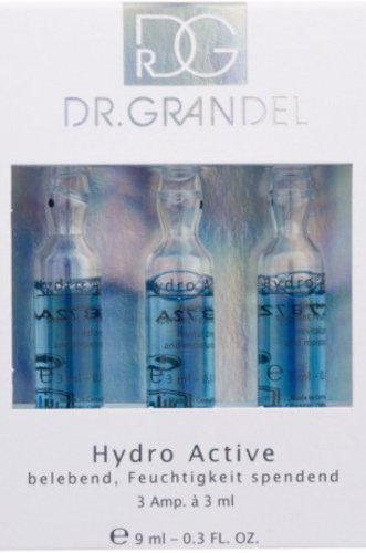 Dr Grandel Active Ampoules HYDRO ACTIVE AMPOULE 3 ml x 24 pack .Active concentrate for intensive moisturizing, smooth away fine dry lines, Energizes, refreshes skin, add vitality back into the complexion.