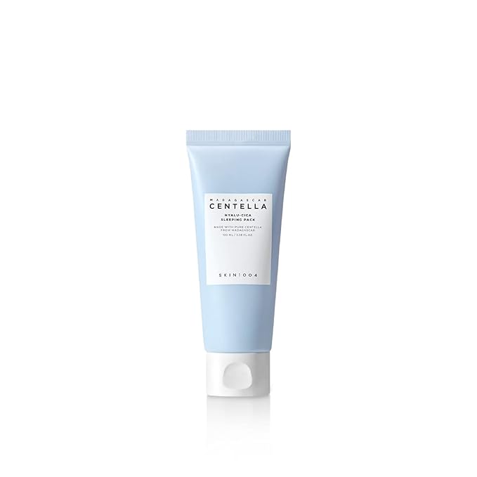 SKIN1004 Hyalu-CICA Sleeping Pack 3.38 fl.oz, 100ml Melatonin Hyaluronic Acid Centella Asiatica Extract Moist and Revitalization Multi Care Solutions