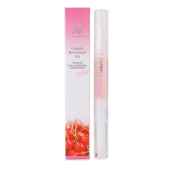 Natural Nail Growth Oil,Nail Growth Oil Pen,Cuticle Oil, Natural Growth Serum For Nails Moisturize -For Growth And Strength, Nail Strengthener For Damaged Nails (Cherry oil, 0.18 / Fl Oz)