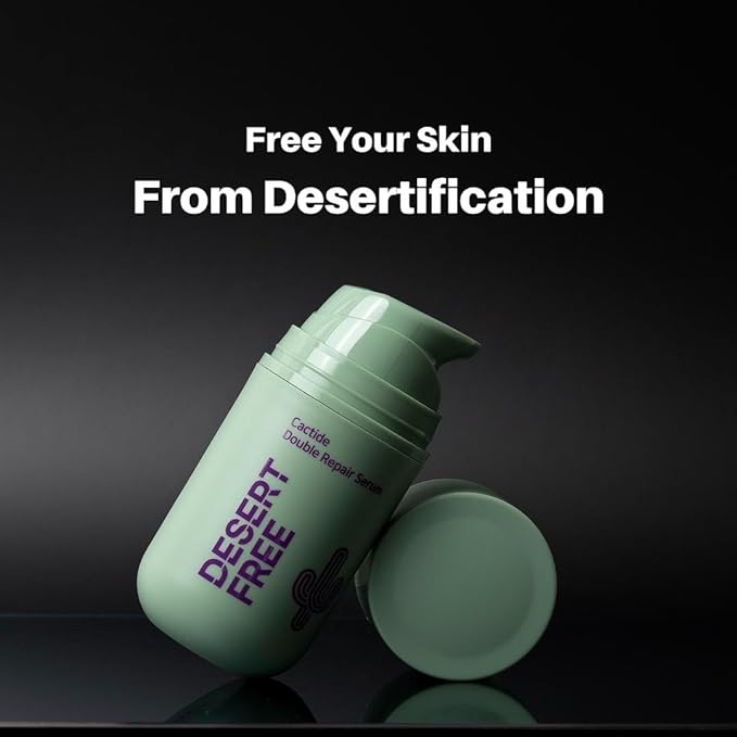 DesertFree Double Action Serum for Skin Barrier Support and Moisturizing - Natural Ingredients, Fragrance Free, Suitable for Sensitive Skin - 50ml