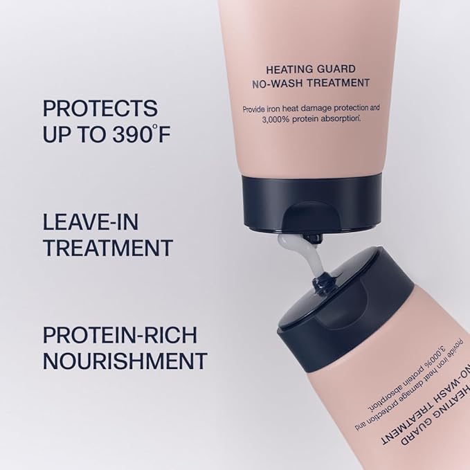 Heating Guard No-wash Leave In Hair Treatment 147ml/4.97fl.oz | Leave-in Conditioner For Dry Damaged Hair | Heat Protectant & Frizz Control