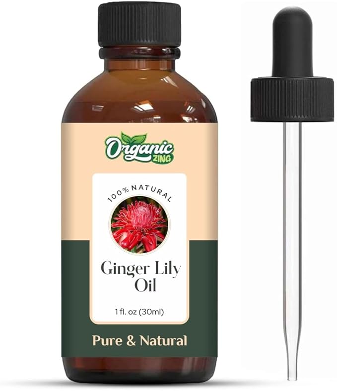 Ginger Lily (Hedychium coronarium) Oil | Pure & Natural Essential Oil for Skincare, Hair Care, Aroma and Diffusers- 30ml/1.01fl oz