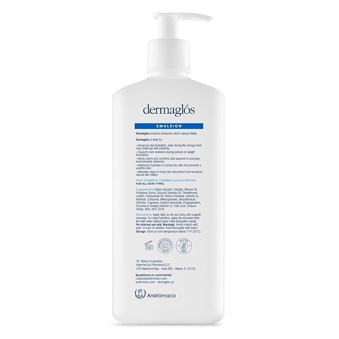 Skincare Set | Ultra Volume Facial Night Cream Moisturizes And Improves The Appearance Of Wrinkles And Skin 1,76 oz + Vitamin A Body Emulsion Protective and Regenerating Formula 13,52 oz