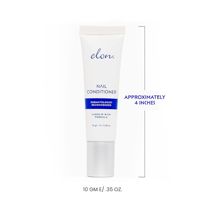 Elon Lanolin-Rich Nail Conditioner, Strengthens Nails & Protects Cuticles (10g tube, 3 Pack)