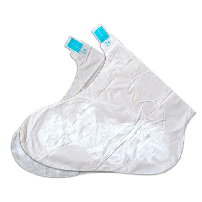 Bodipure Premium Keratin Foot Mask Socks | at Home Spa Moisturizer Socks for Dry Cracked Feet, Callus & Heel Softening | Easy-to-Use Pedicure Foot Repair | Chemical-Free Feet Treatment | 50 Pairs