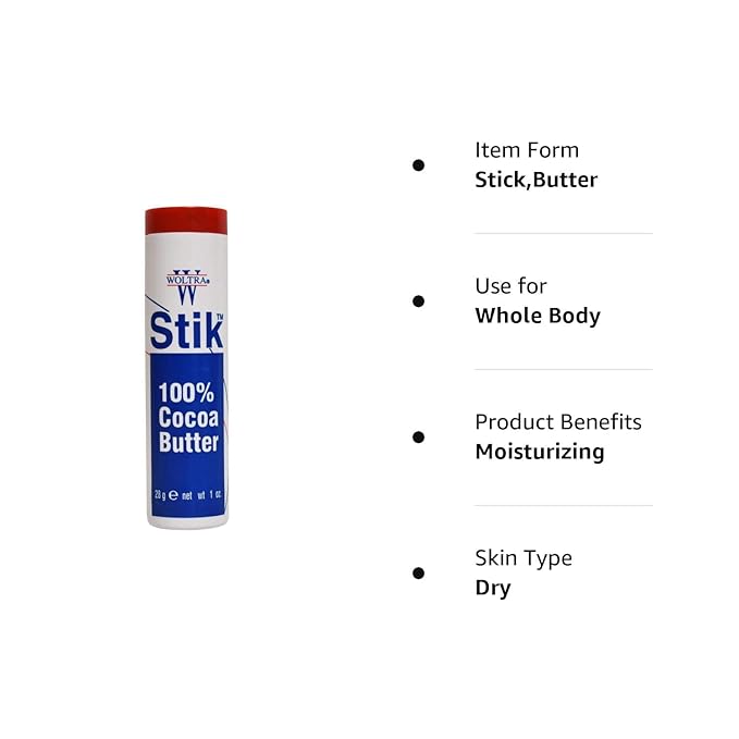 Stik 100% Cocoa Butter, 1-Ounce (Pack of 6)