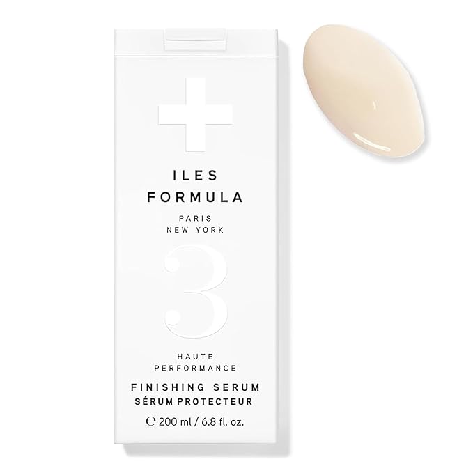 ILES FORMULA Haute Performance Finishing Serum – Style & Smooth Without Weighting Hair Down, Protects Hair from Heat, Humidity, UV Rays + Color Fade - 6.8 Fl Oz (200 ML)