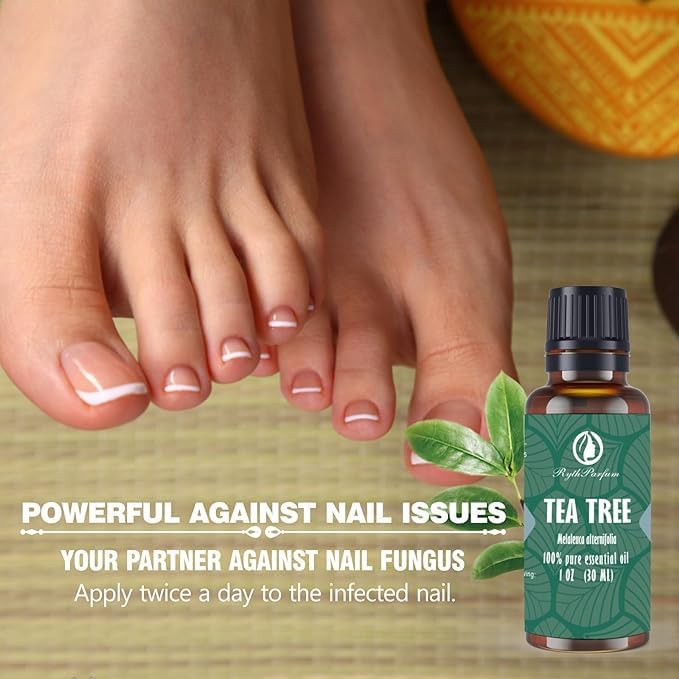 Pure Tea Tree Oil 30ML with šš«ššš®šššš šš²š šš«šØš©š©šš« - Therapeutic Grade for Skin, Hair, Face,Toenails | 100% Natural Melaleuca Tea Tree Essential Oil for Face,Piercings, Scalp