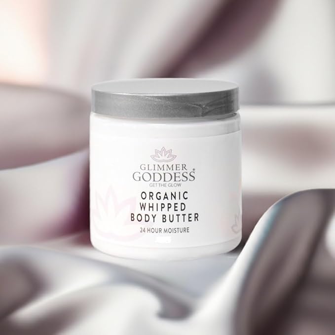 GLIMMER GODDESS Organic Body Butter - 8oz (Vanilla Bean)