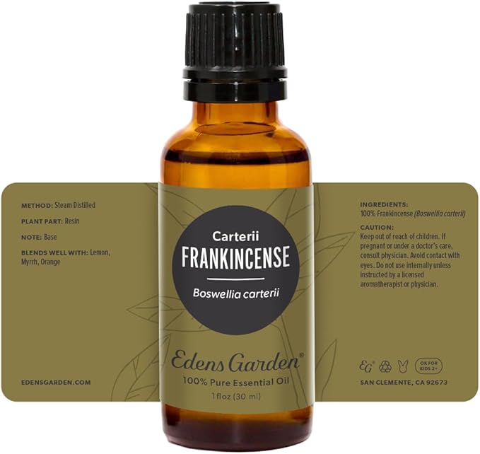 Edens Garden Frankincense- Carterii Essential Oil, 100% Pure Therapeutic Grade (Undiluted Natural/Homeopathic Aromatherapy Scented Essential Oil Singles) 30 ml