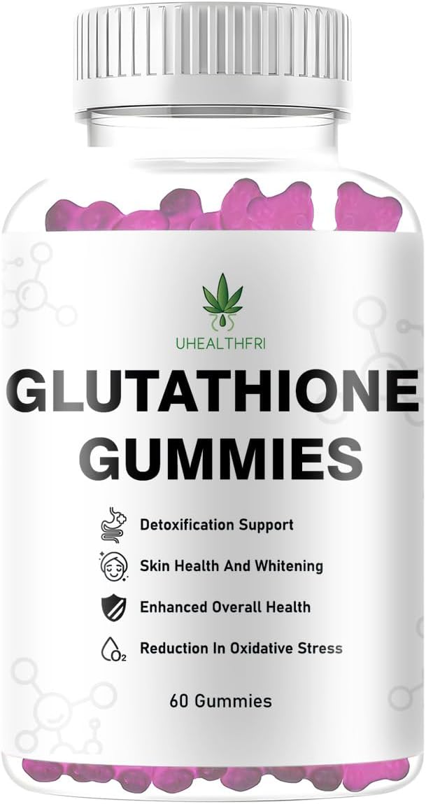 Glutathione Gummies - Skin Whitening Supplement for Women & Men Non-GMO Gluten-Free Glutathione Collagen Glow Gummies for Hair Skin Nails Muscle & Joint (1)