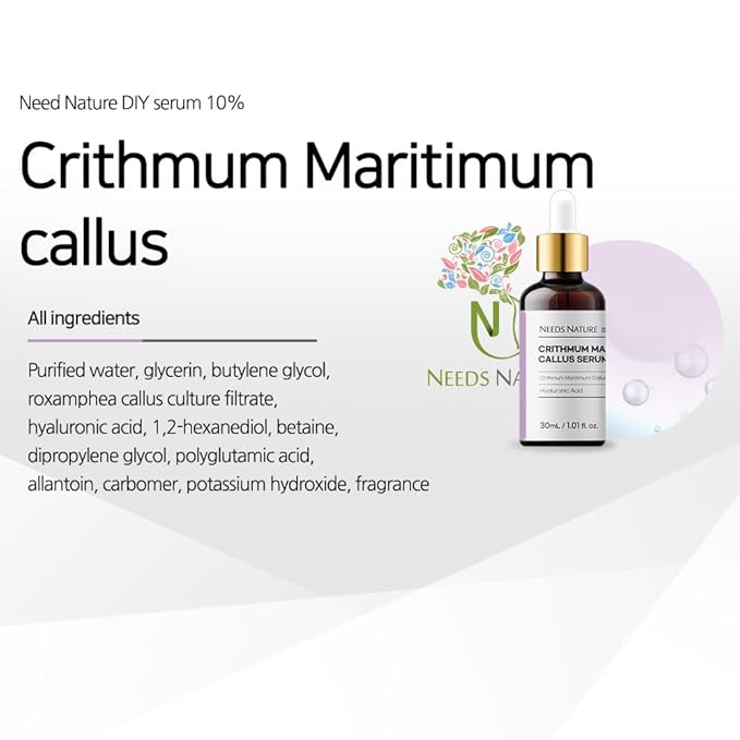 NEEDS NATURE DIY Crithmum Maritimum Callus Serum 10% 1.01fl.oz/30ml