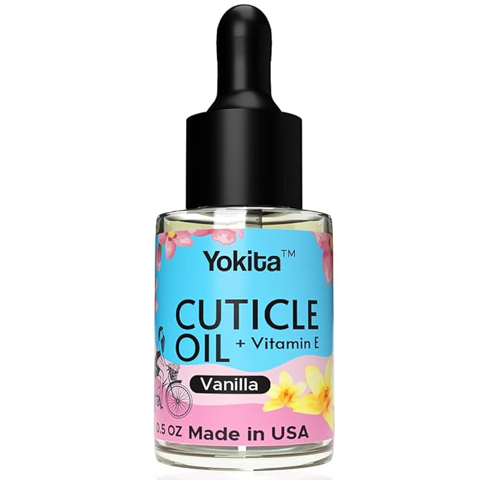 Premium Brush On Cuticle Oil Milk and Honey Natural Healing Infused, Soothes and Moisturizes Cuticles with Vitamin E 0.5 oz (Vanilla)
