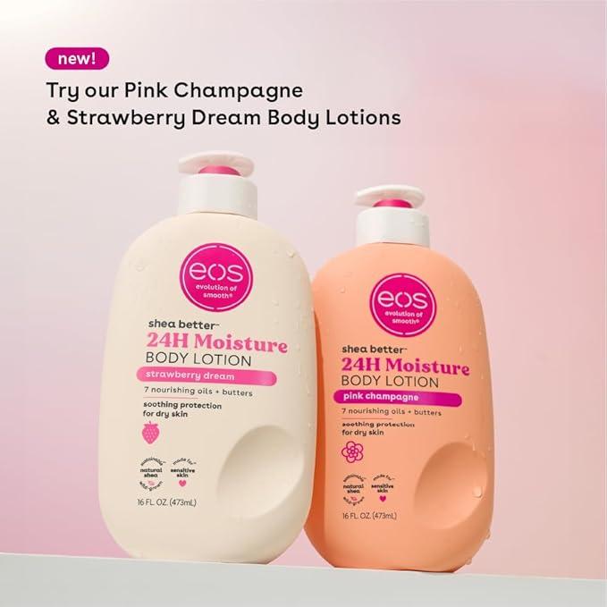 eos Shea Better Body Lotion Set- Vanilla Cashmere & Coconut Waters, 16 fl oz, 2-Pack