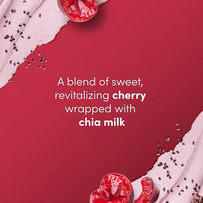Dove Cherry & Chia Body Scrub Exfoliates and Deeply Nourishes for Smooth, Radiant Skin 15oz
