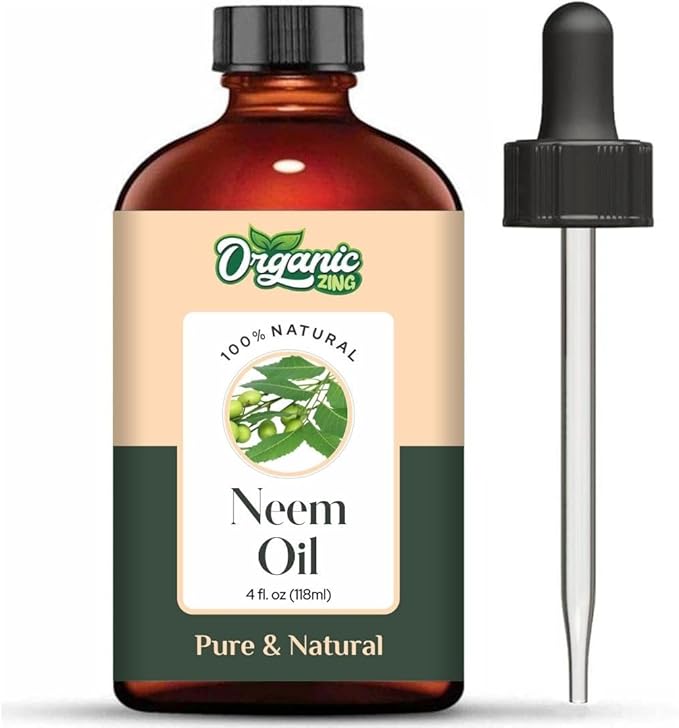 Neem (Azadirachta Indica) Oil | Pure & Natural Carrier Oil for Skin Care & Hair Care - 118ml/3.99fl oz