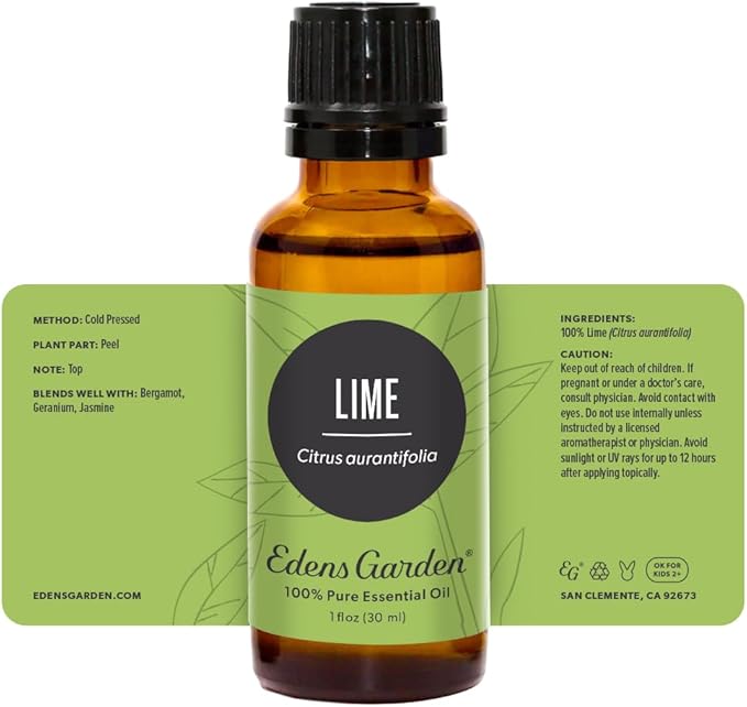 Edens Garden Lime Essential Oil- 100% Pure Premium Grade, Undiluted, Natural, Therapeutic, Aromatherapy, The Best for Diffuser, Candle, Laundry, Kid Safe 30 ml (1 fl oz)