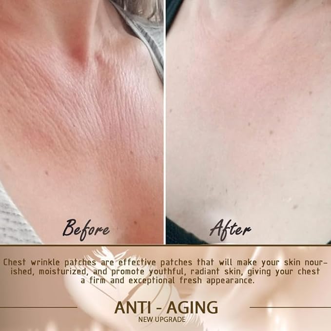 2 PACK - Chest Wrinkle Pads-Decollete Anti Wrinkle Chest Pads - Silicone Patches for Wrinkles - Reusable Wrinkle Pads for Chest 13