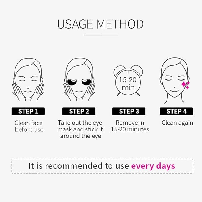 Peptides Hydrogel Eye Patches Eliminates Dark Circles Copper Blue 60 pcs