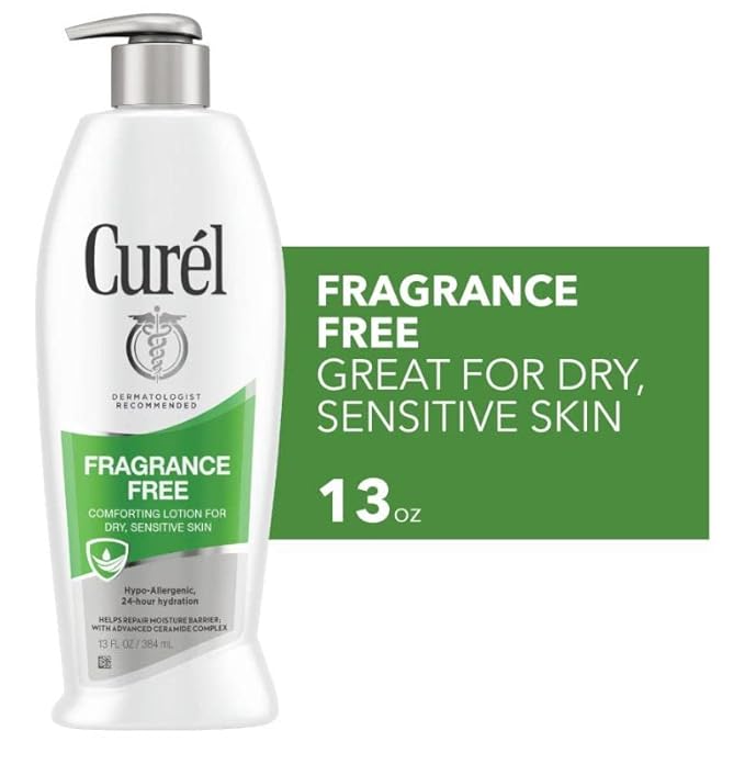 Curel Daily Moisture Fragrance-Free Lotion For Dry Skin 13 oz (Pack of 3)