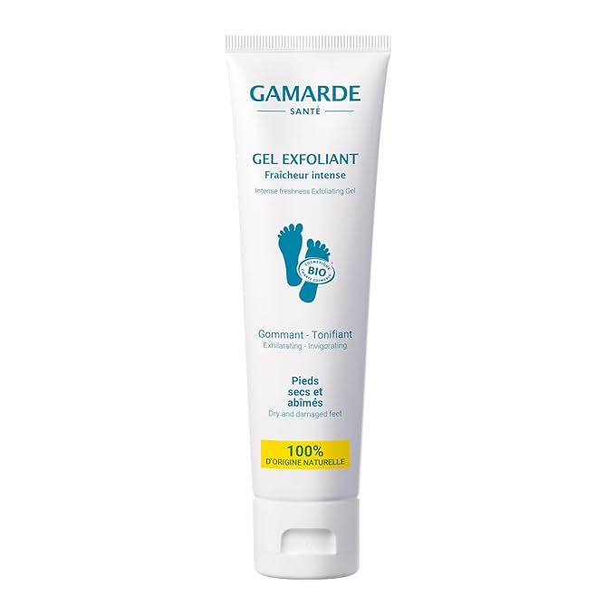 Intense Freshness Exfoliating Gel - Foot Scrub and Callus Remover with Natural Tea Tree Oil and Menthol - Smooths and Softens Skin - 3.38 oz