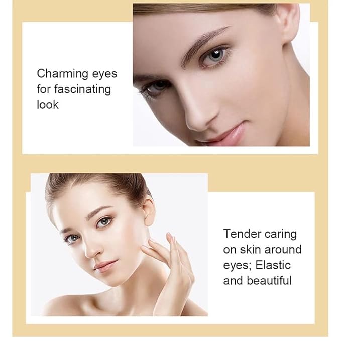 24K Gold Anti-Wrinkle Smoothing Under Eye Cream for Dark Circles, Puffiness, Eye Bag, Anti Aging Correxion Line Daily Cream with Hyaluronic Acid, 15 ML (1)