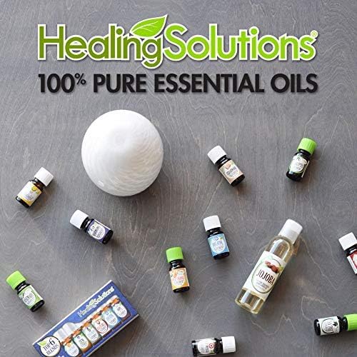 Healing Solutions Organic Peppermint Essential Oil – Pure & Undiluted Peppermint Oil (1 oz / 30ml) - for Hair & Skin