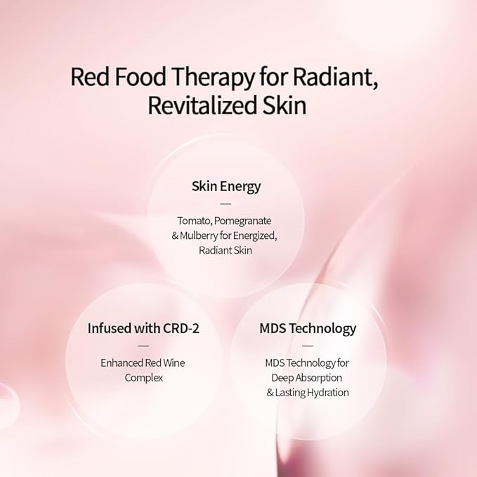 CHARMZONE DeAge Red Addition (New Version) Korean Skincare Set ā Anti-Aging Toner & Emulsion Duo (100ml / 3.38 fl.oz Each) with Red Wine, Pomegranate & Tomato for Hydration, Firming & Radiance