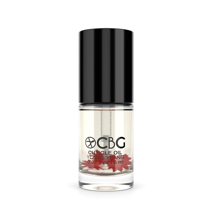 Cuticle Oil for Nails, Hydrating Nail Cuticle Oil, Softens Dry Cuticles, Moisturizes Nail Beds, Conditions Skin, Smooths Rough Edges, Supports Nail Care, Ylang Ylang, 0.27 Fl Oz