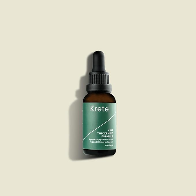Krete Hair Thickening Formula – Supports Thicker-Looking Hair for Men – 1 fl oz