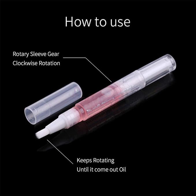12Pcs Nail Cuticle Oils Nail Nutrition Oil Pen Nourishment Pens Cuticle Revitalizer for Agnail Nourish Skin Nail Care