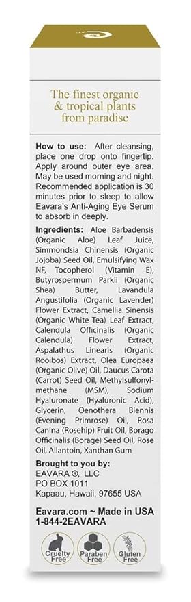 Organic Retinol Night Cream, Anti Aging Eye Cream, and Daily Moisturizer Cream