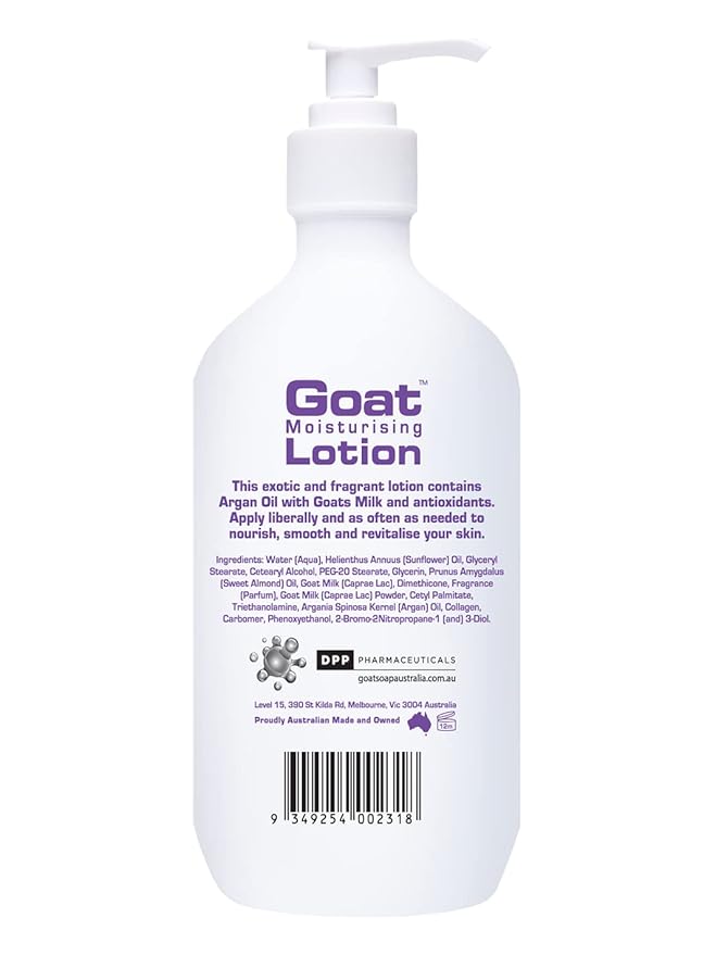 Milk Lotion - Moisturizing - Non Greasy - 17 oz Enriched Milk, Suitable for Dry, Itchy or Sensitive Skin - Made in Australia - Argan Oil