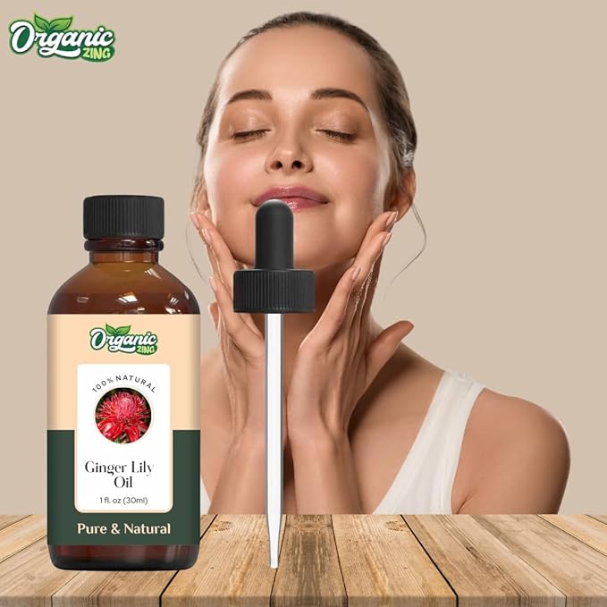 Ginger Lily (Hedychium coronarium) Oil | Pure & Natural Essential Oil for Skincare, Hair Care, Aroma and Diffusers- 30ml/1.01fl oz