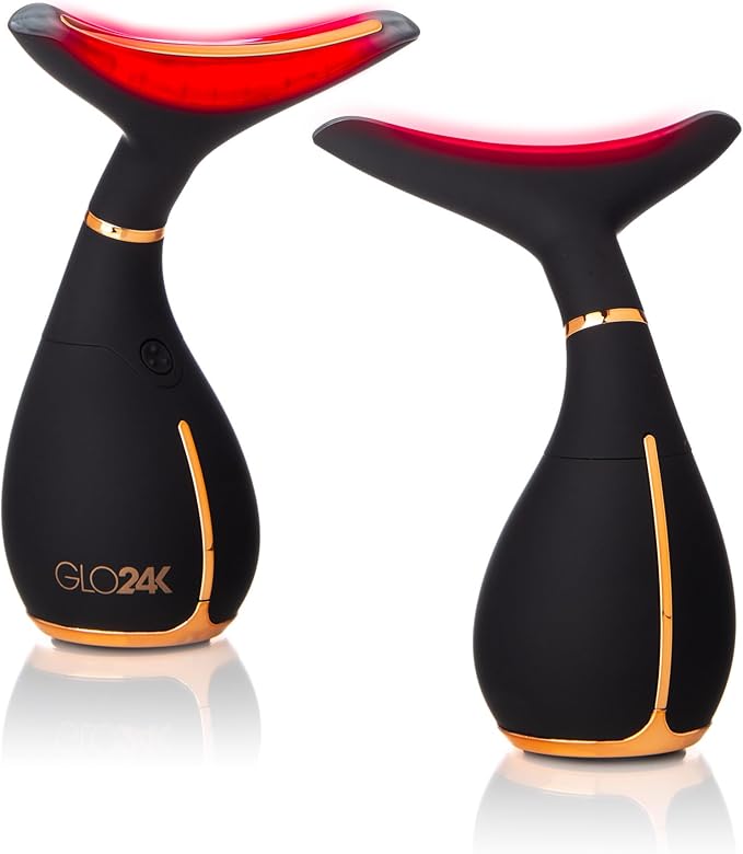GLO24K Face and Neck Beauty Massager. Pack of 2.