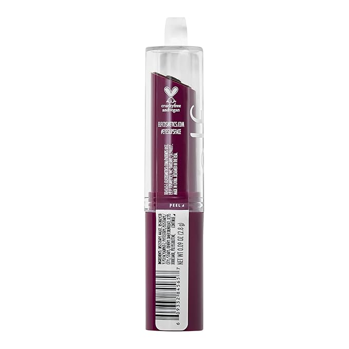 e.l.f. Hydrating Core Lip Shine, Conditioning & Nourishing Lip Balm, Sheer Color Tinted Chapstick, Ecstatic, 0.09 Oz (Pack of 2)