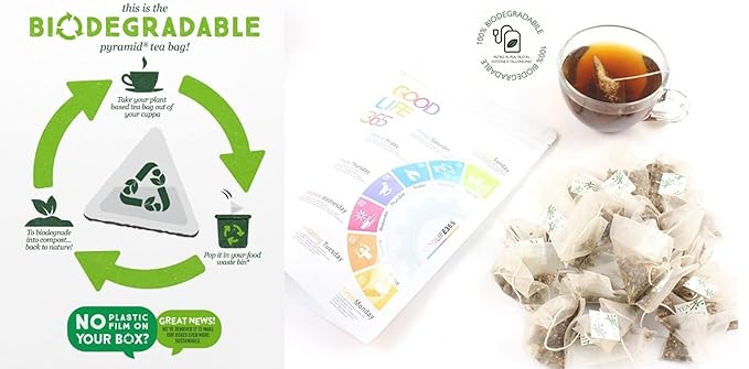 Organic Natural Pure Monk Fruit Tea Bag- 50 Tea Bags (Biodegradable PLA Tea Bag Filters)