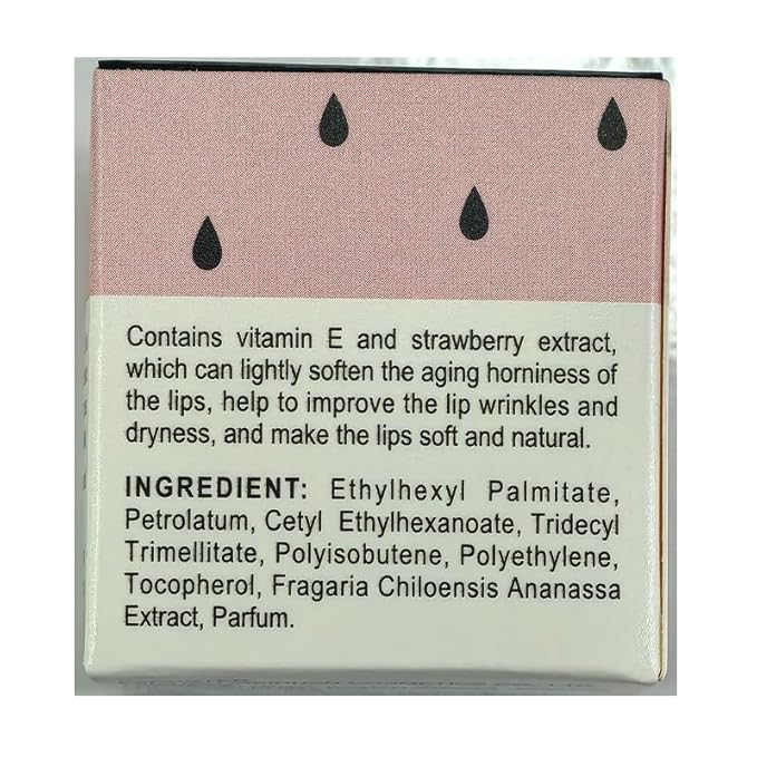 2PCS Strawberry Sleeping Lip Mask,Bee Lip Wrinkle