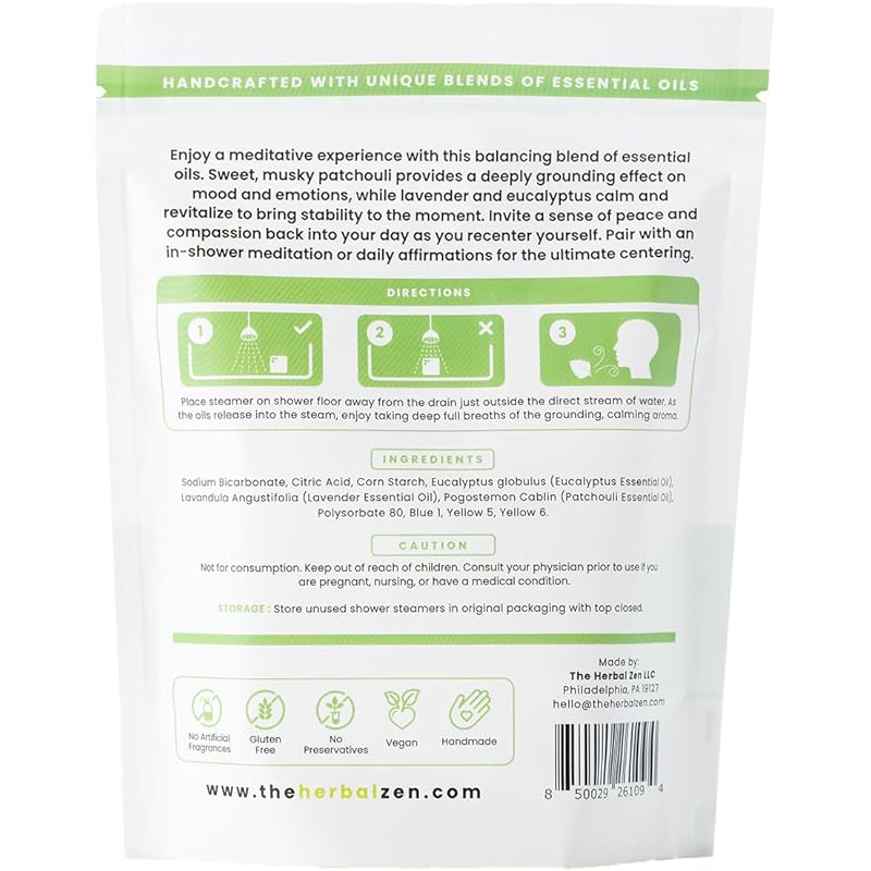 Recenter Shower Steamers Aromatherapy with Lavender and Eucalyptus Essential Oils, Aromatherapy Shower Bombs, Self Care Gift, Birthday Gift for Women, Bath Steamer for Women and Men