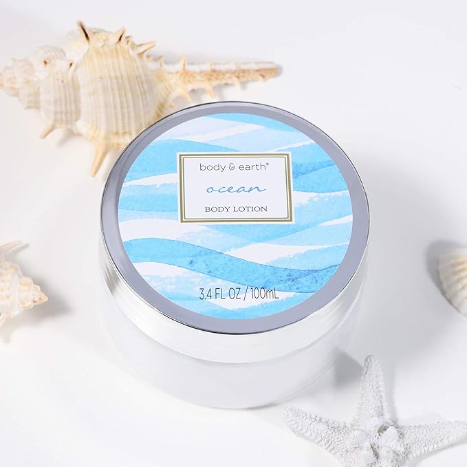 7 Pcs Spa Gift Basket & 5 Pcs Spa Gifts for Women with Ocean Scent, Bath Spa Gift Set for Women