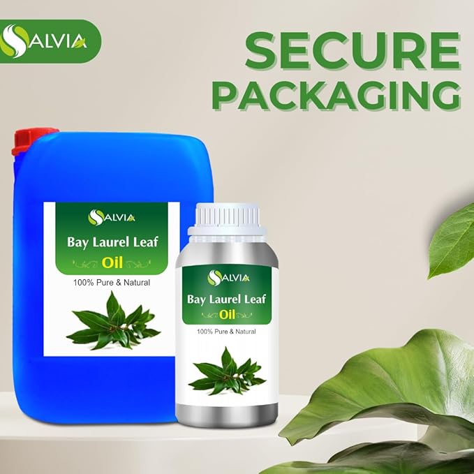 Bay Laurel Leaf Oil (Laurus Nobilis) Essential Oil 100% Pure & Natural Undiluted Unrefined Uncut Organic Standard Oil Therapeutic Grade Oil Aromatherapy Bulk Oil - 250ml