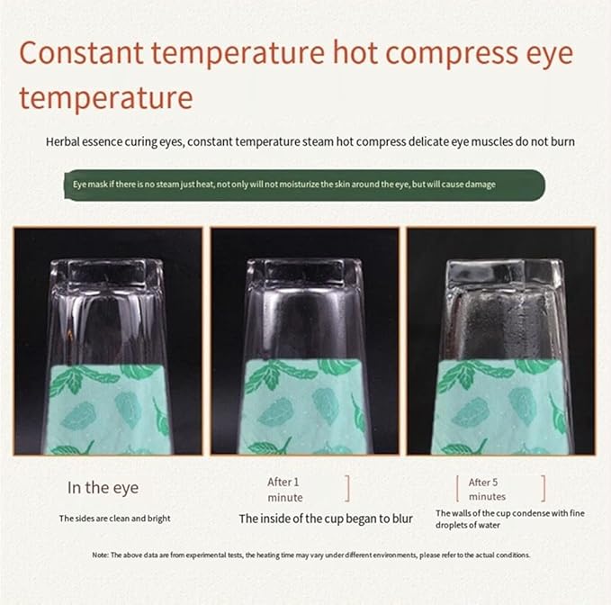 Eye Masks for Dark Circles and Puffiness Disposable Soothing Headache Relief Dry Eyes, Stress Relief Relief Eye Fatigue Steam Eye Masks