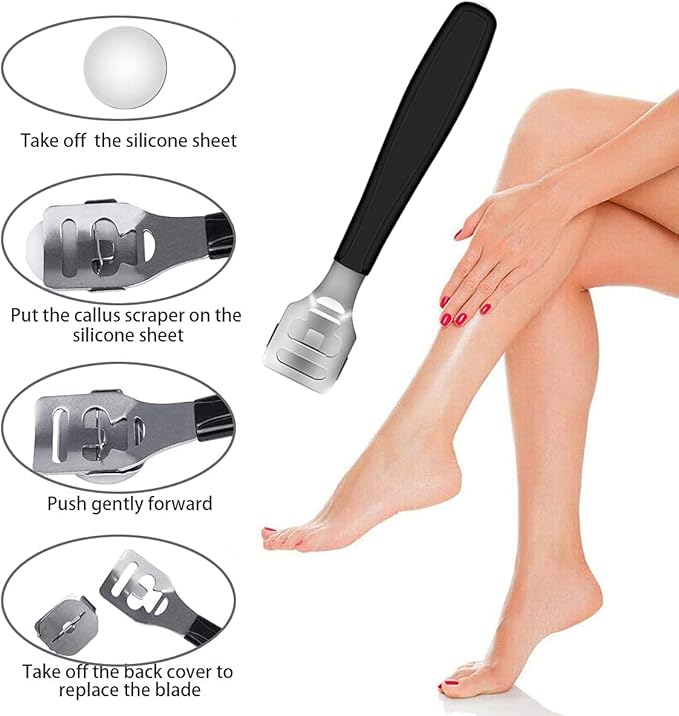 Professional Pedicure Kit, 36 in 1 Stainless Steel Foot Care Kit Foot Rasp Dead Skin Remover for Home & Salon Care, Filer