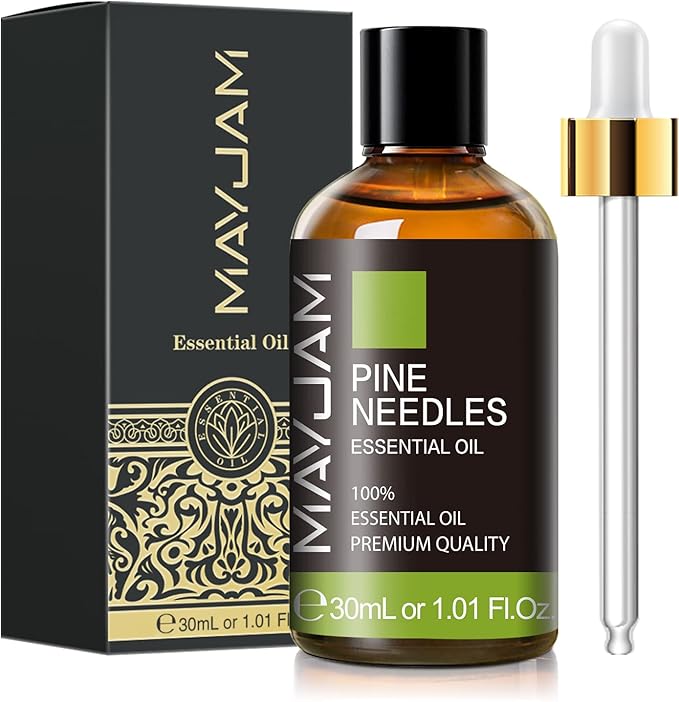 Pine Needles Essential Oil 30ML, Pure Essential Oils for Massage, Diffusers, Pine Needles Oil for Soap Candle Making (1.01FL.OZ Bottle)